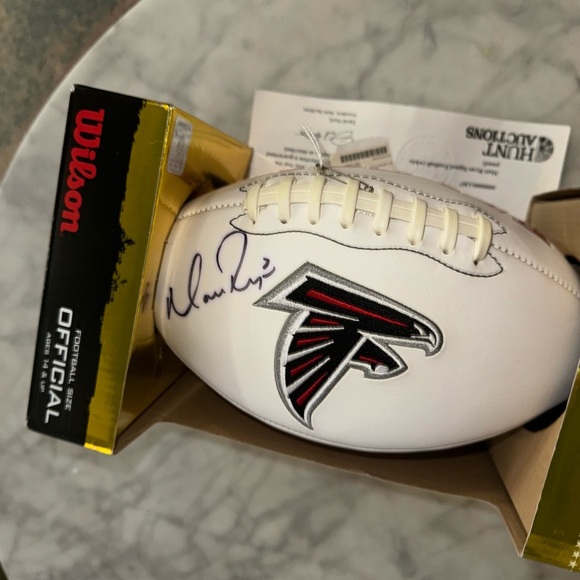 Matt Ryan #2 - Atlanta Falcons Signed Football (White Paneling) w COA - Picture 3 of 10